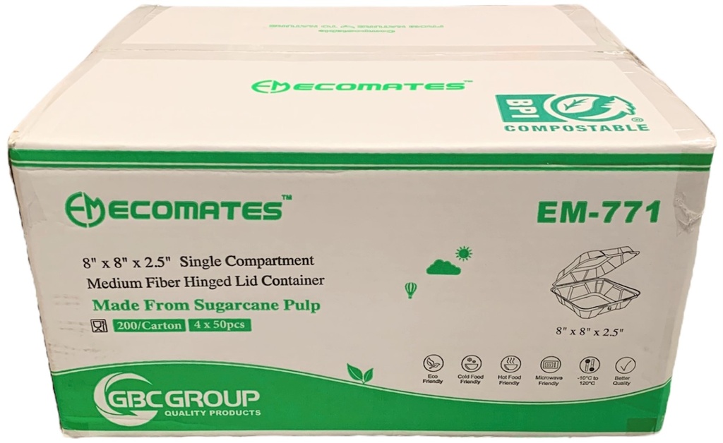 EM-771, Fiber Containers (200 PC) Ecomates