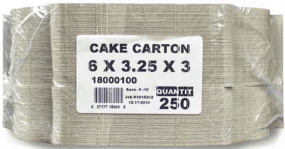 Cake Cartons 6x3.25x3 (250 pc)