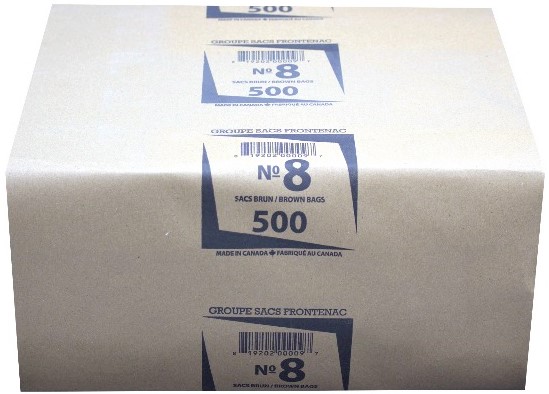 No.8, Brown Bags (500 PC) Groupe Sacs Frontenac