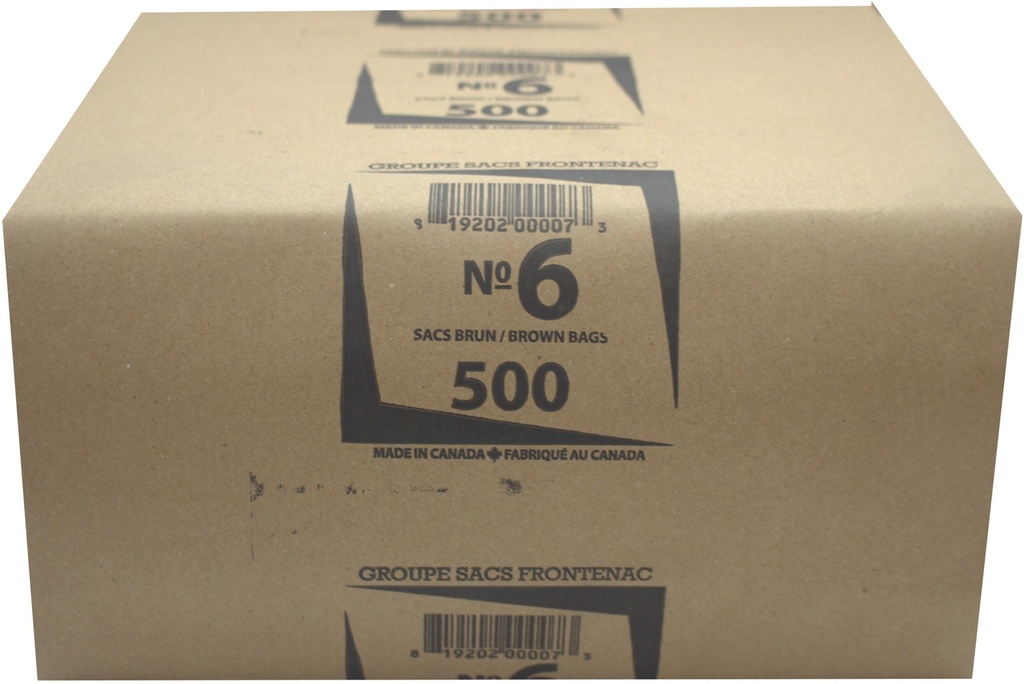 No.6, Brown Bags (500 PC) Groupe Sacs Frontenac
