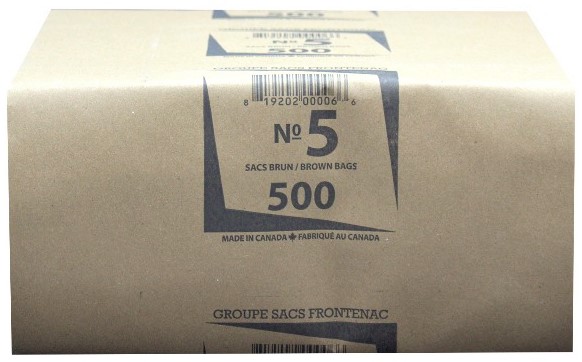 No.5, Brown Bags (500 PC) Groupe Sacs Frontenac