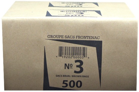 No.3, Brown Bags (500 PC) Groupe Sacs Frontenac