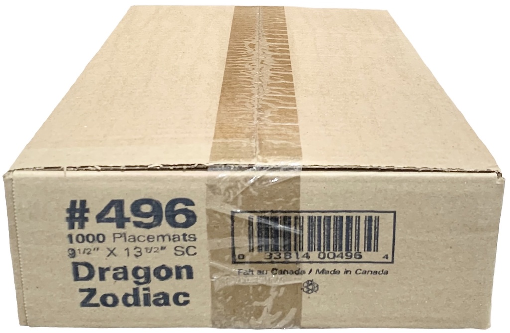 #496, Dragon Zodiac Placemats 9.5x13.5 (1000 PC) Sanfacon