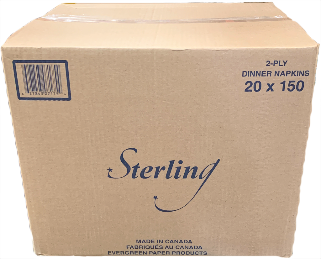2 Ply Dinner Napkins (20x150 PC) Sterling