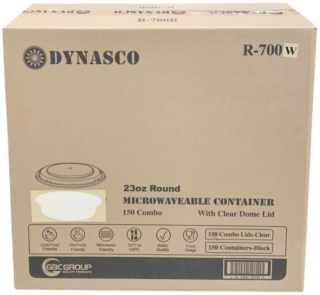 R-700W, White Round Combo (150 SET) Dynasco
