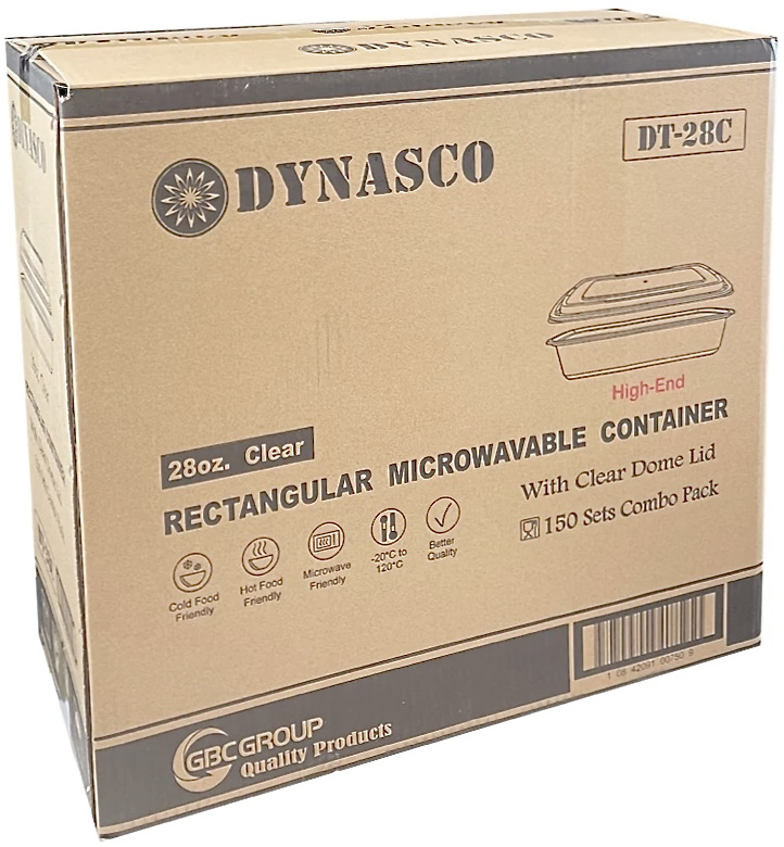 DT-28C, Clear Rectangular Combo (150SET) Dynasco