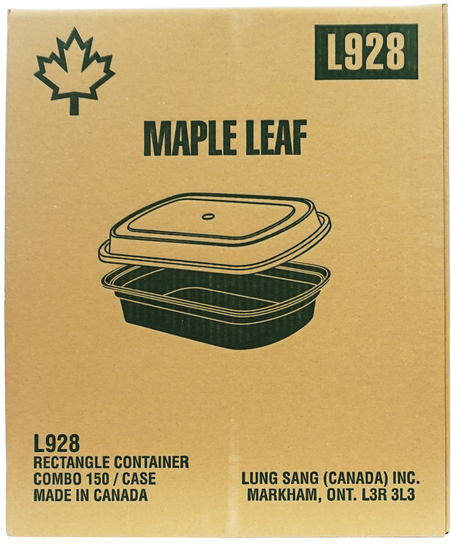 L928, Black Rectangular Combo (150SET) Maple Leaf