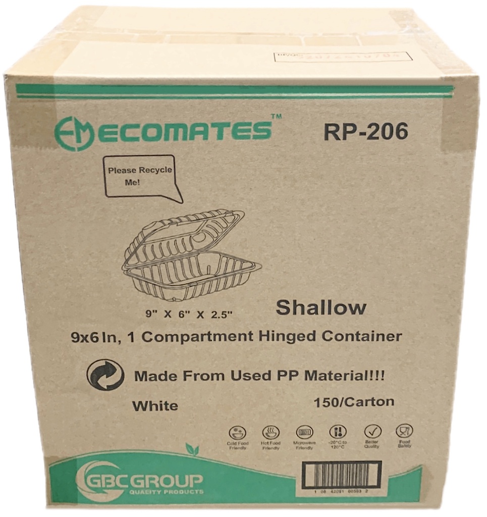 RP-206, Shallow Containers (150 PC) Ecomates