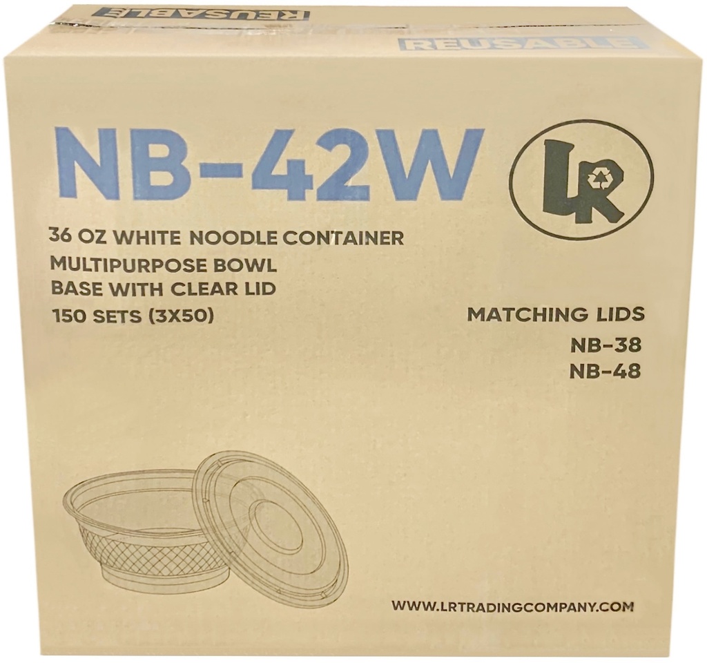NB-42W, 36oz White Bowl Combo (150 SET) LR