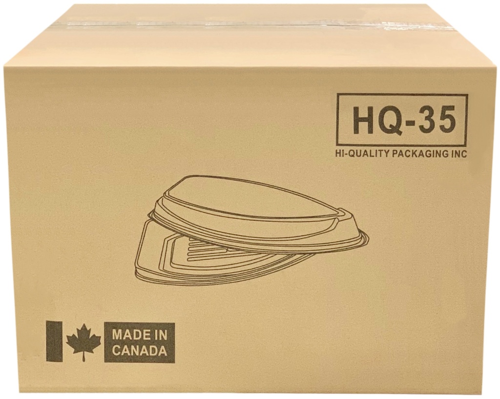 HQ-35, Black Printed Boat Shaped Sushi Tray (100 SET) Hi-Quality