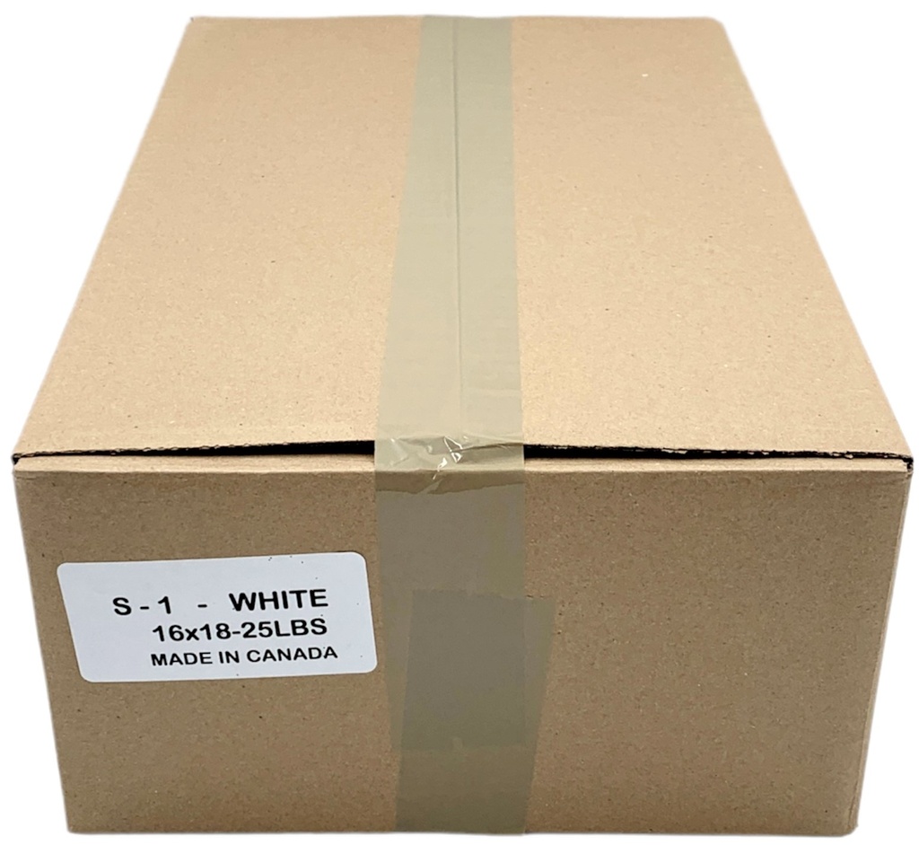 S-1 White T-Shirt Bags 16x18 (25 lb)