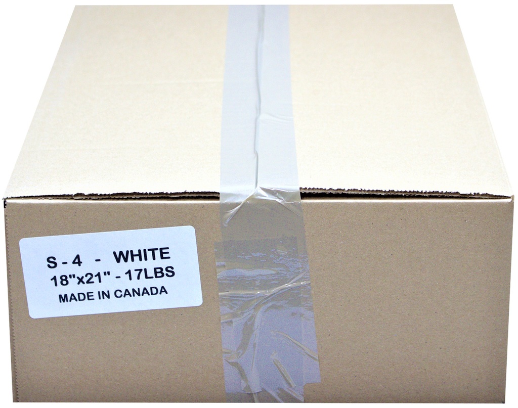 S-4 White T-Shirt Bags 18x21 (17 lb)