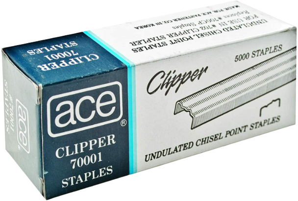 70001 Undulated Staples (5000 PC) Ace