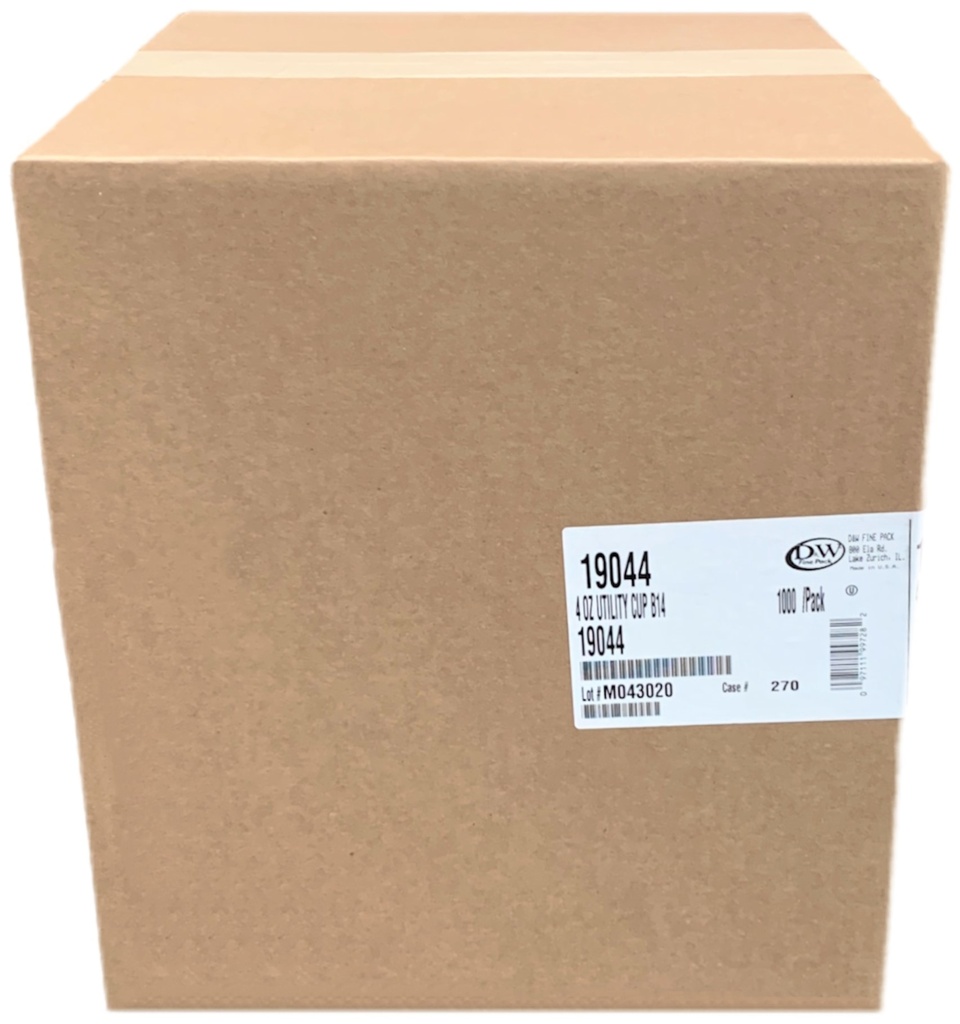 19044, 4oz Utility Cups B14 (1000 PC) D&W Fine Pack