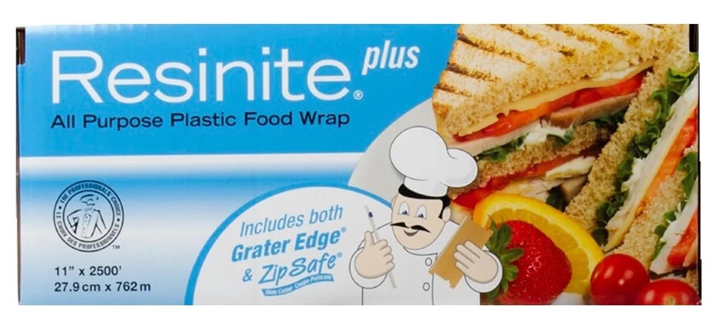 17" Plastic Food Wrap (2500 ft) Resinite Plus