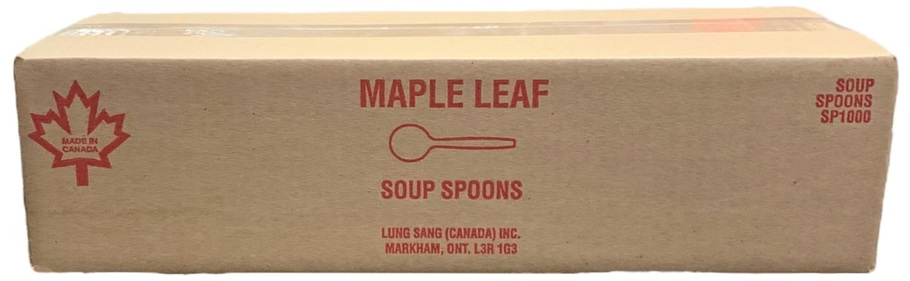 SP1000, Soup Spoons (1000 PC) Maple Leaf
