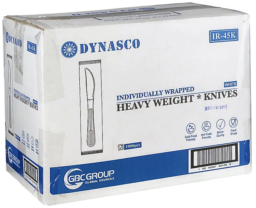 IR-45K, Wrapped Heavy Weight Knives (1000PC) Dynasco