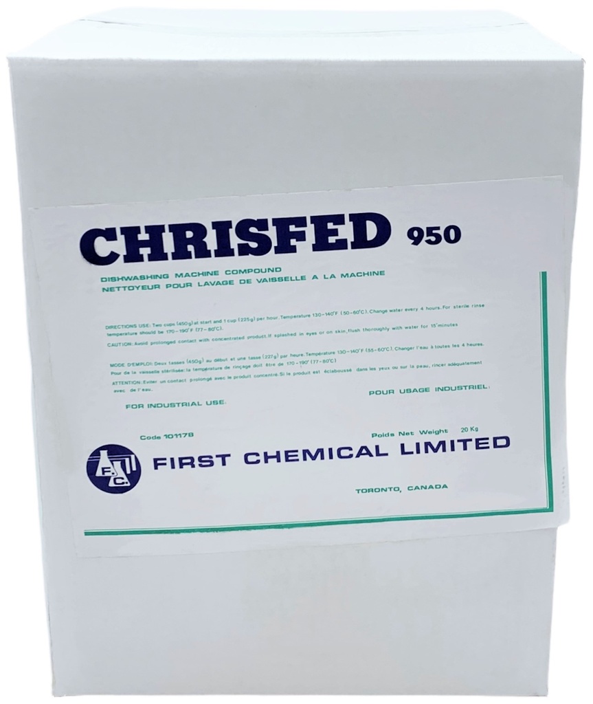 950, Dishwashing Machine Compound (20 kg) First Chemical