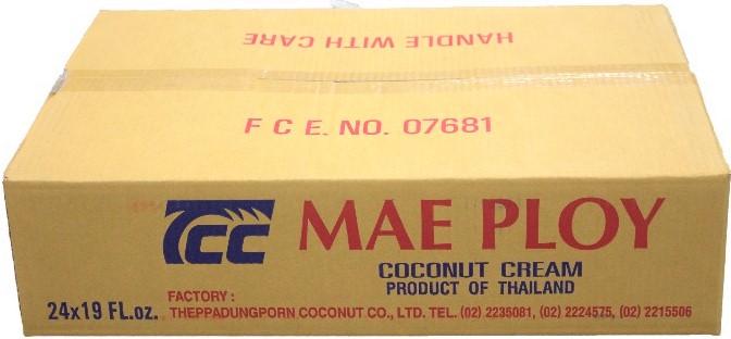 Coconut Cream (24x560 mL) Mae Ploy