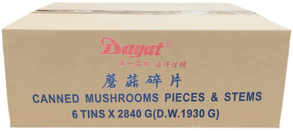 Mushrooms Pieces & Stems (6x2840 g) Dayat