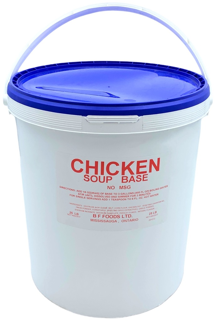 Chicken Soup Base Red-Label No MSG (25 lb) BF Foods