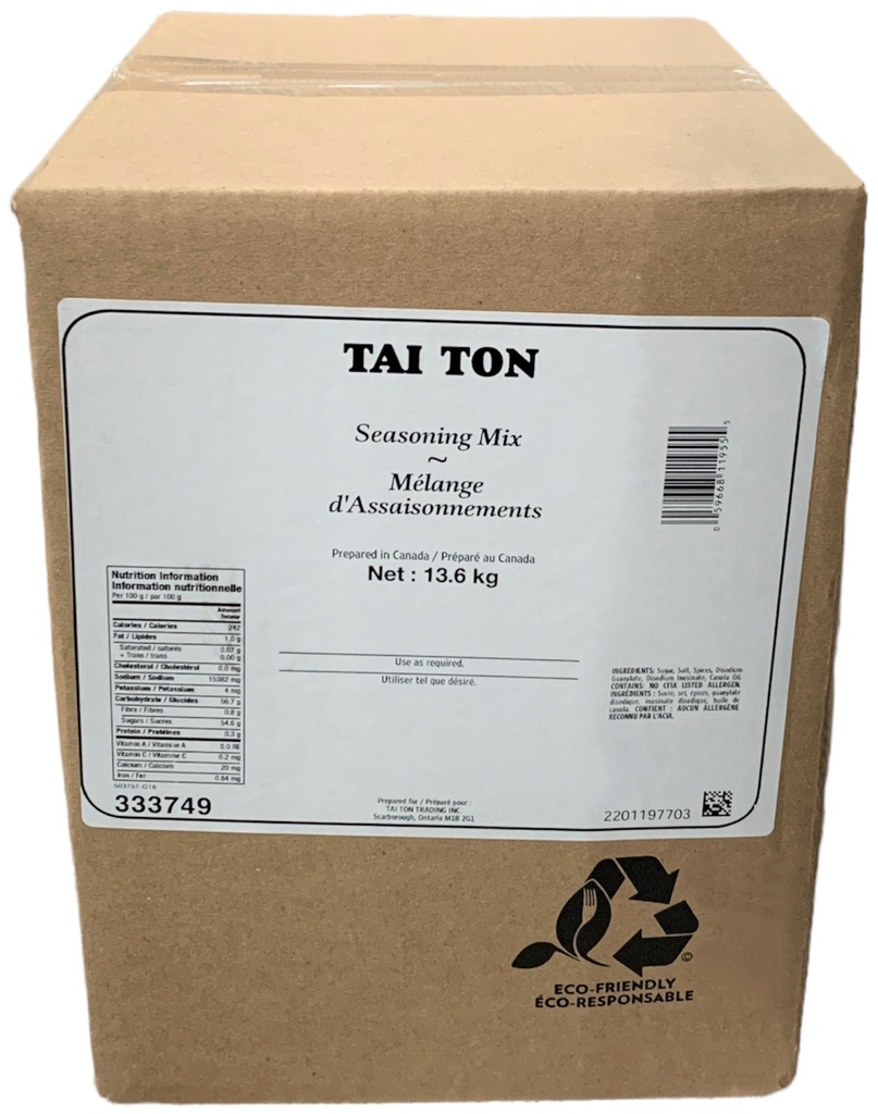 333749, Seasoning Mix (13.6 kg) Tai Ton