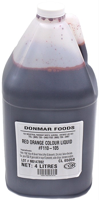 Red Orange Colour Liquid (4 L) Donmar
