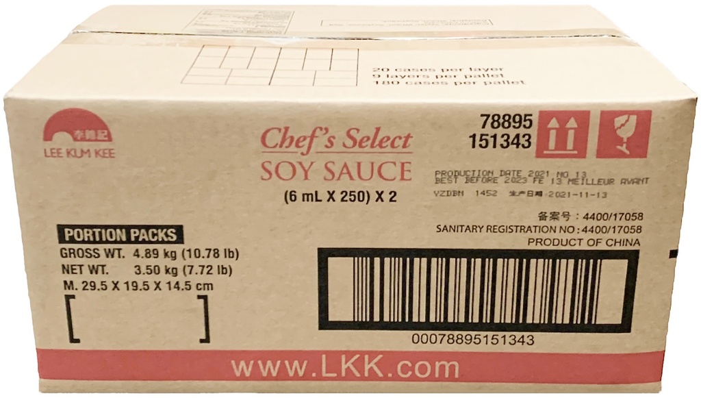 Portion Chef's Select Soy Sauce (500x6 mL) LKK