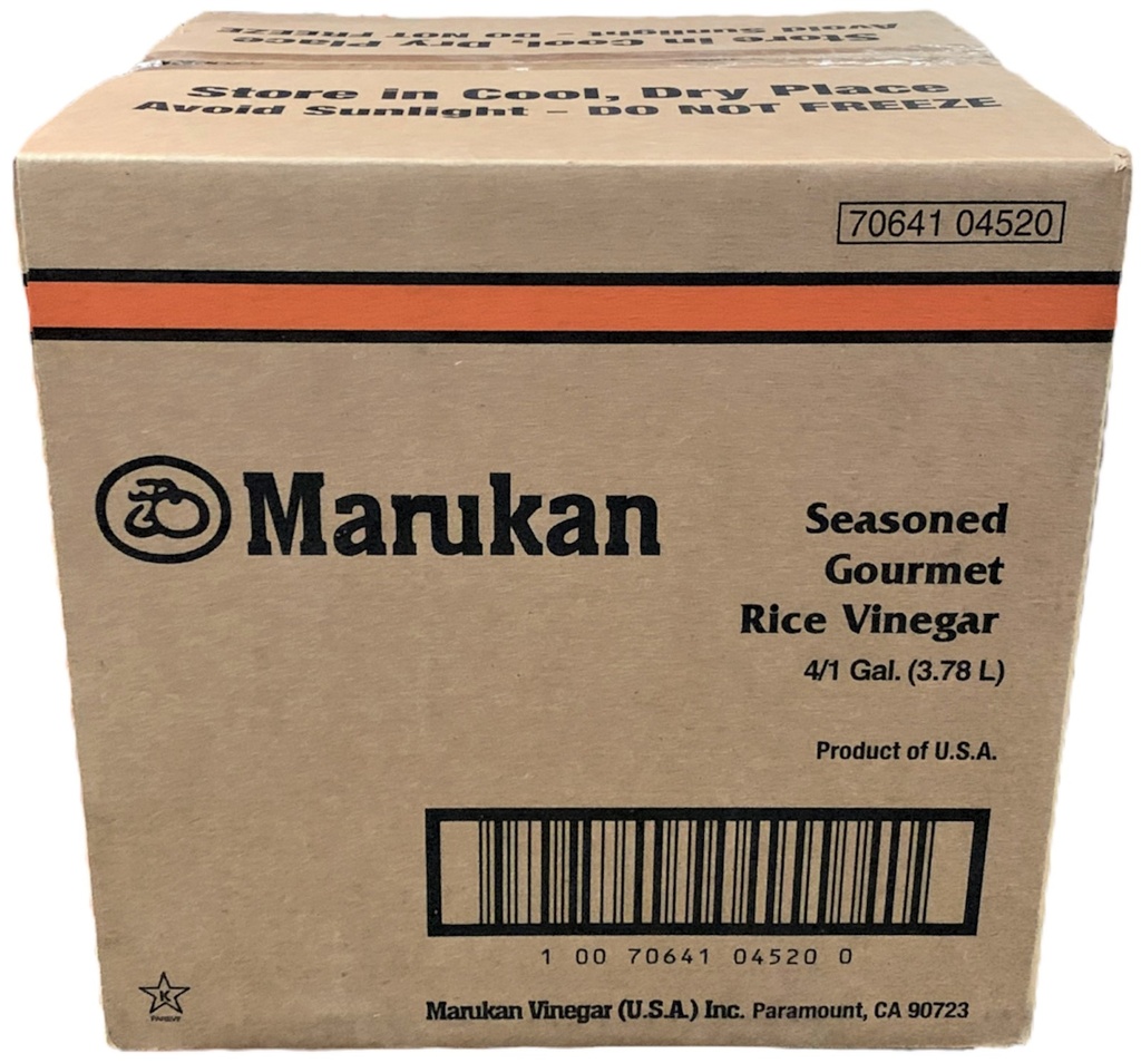 Seasoned Gourmet Rice Vinegar (4x3.78 L) Marukan