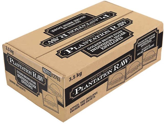 Portion Golden Brown Sugar (1000x3.5 g) Plantation Raw