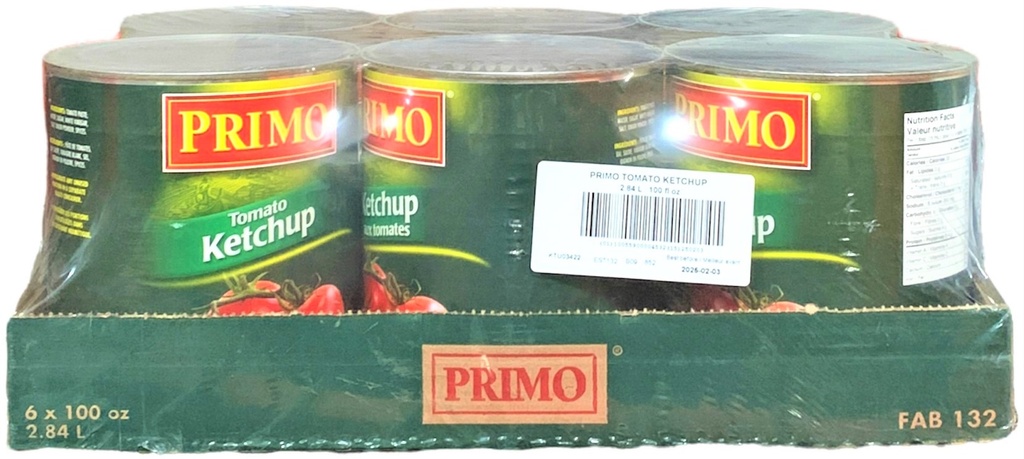 Tomato Ketchup (6x2.84 L) Primo