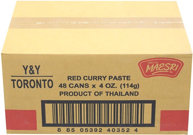 Red Curry Paste (48x114 g) Maesri