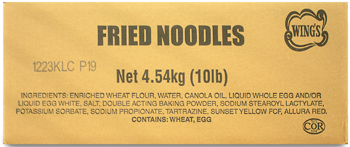Fried Noodles (10 lb) Wing's