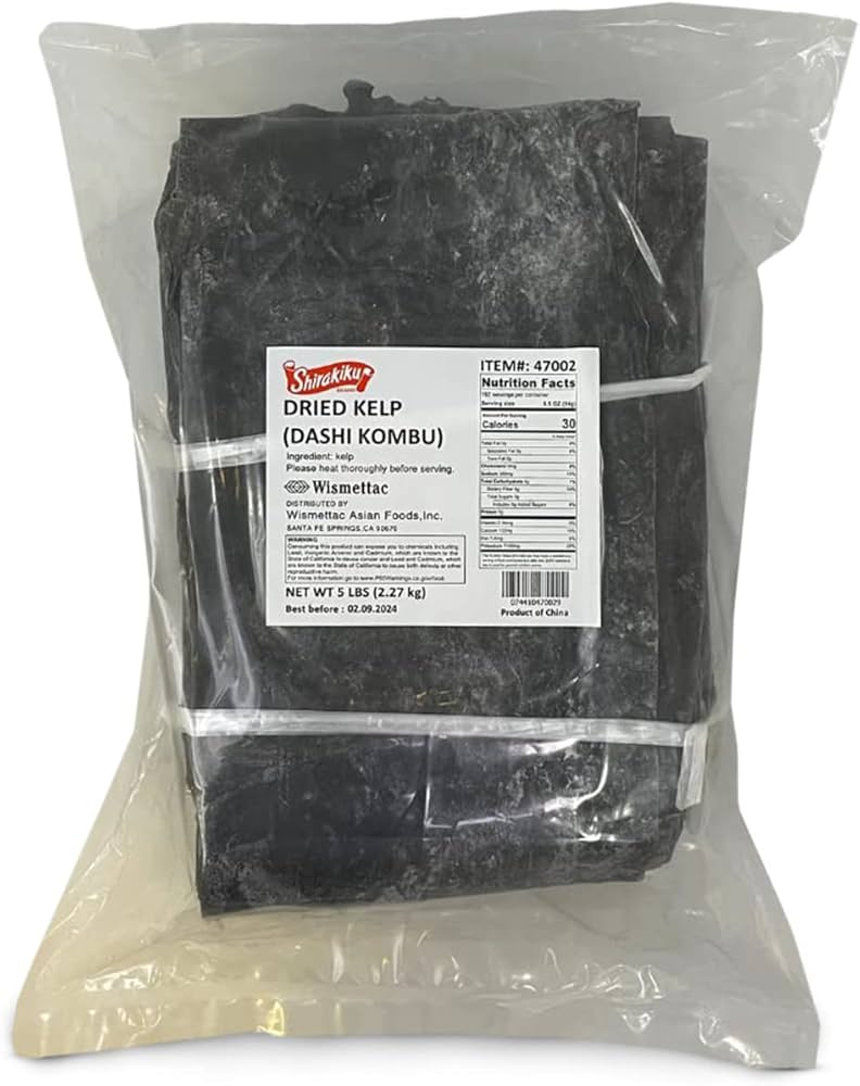 47002, Dried Kelp/Dashi Kombu (2.27 kg) Shirakiku