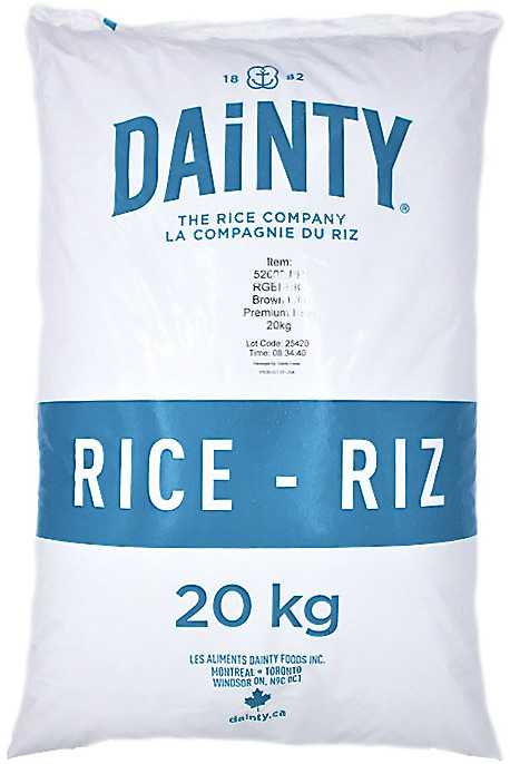 Brown Rice, Long Grain (20 kg) Dainty