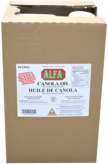 Box Canola Oil (16 L) Alfa