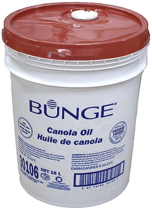 30106, Pail Canola Oil (16 L) Bunge