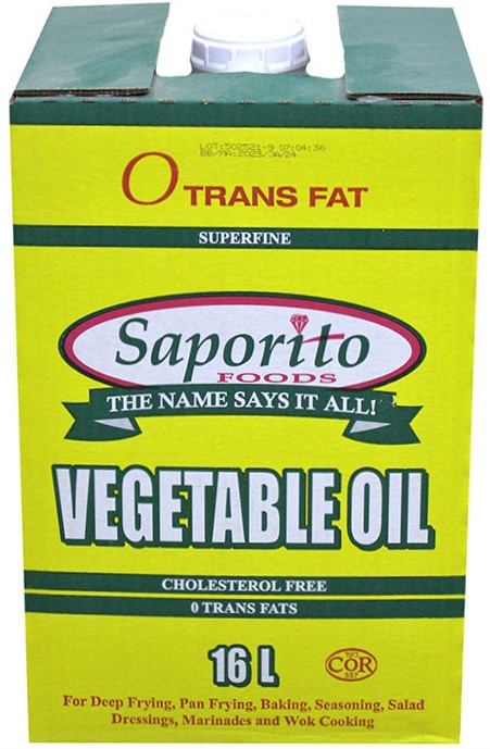 Box Vegetable Oil (16 L) Saporito