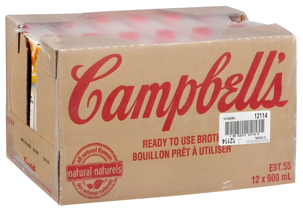 SP-Vegetable Broth (12x900 mL) Campbells
