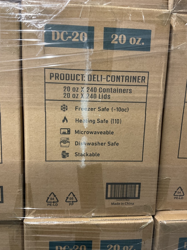 DC-20, Deli Containers Combo 20oz, (240SET) SLS