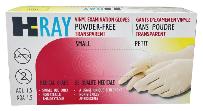 46I 525PF (S), Vinyl Gloves (100 PC) W.S.I./H-Ray