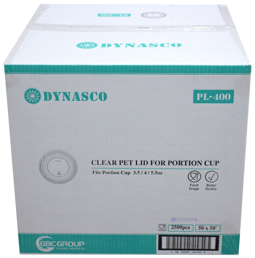 PL-400, Clear Lids for Portion Cup (2000 PC) Dynasco