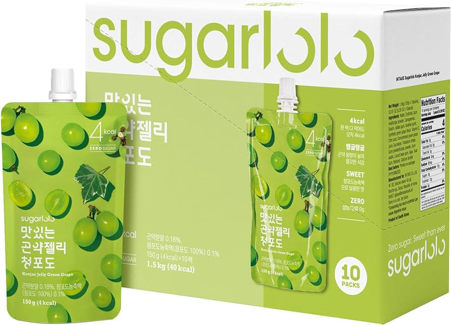 @SP Konjac Jelly Green Grape (4x10x150 g) Sugarlolo