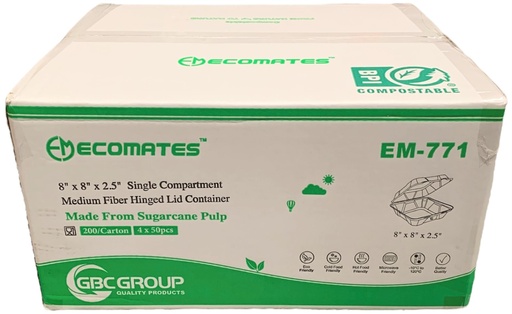 [*89221] EM-771, Fiber Containers (200 PC) Ecomates