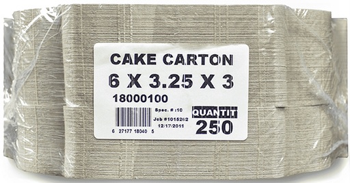 [*89215] Cake Cartons 6x3.25x3 (250 pc)