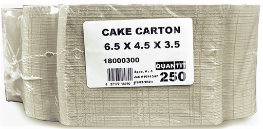[*89214] Cake Cartons 6.5x4.5x3.5 (250 pc)