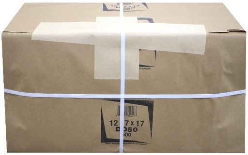 [*89104] 12x7x17 Brown Bags (500 PC) Groupe Sacs Frontenac