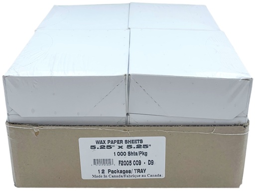 [*88009] 5.25x5.25 Patty/Wax Paper Sheets (1000 PC)