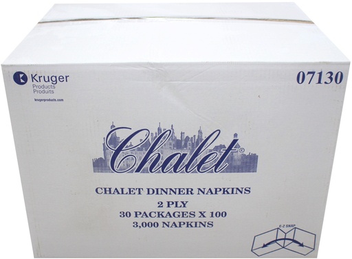 [*85101] 07130, 2 Ply Dinner Napkins (30x100 PC) Chalet