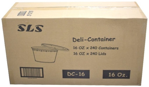 [*84805+1937@2] DC-16, 16oz Deli Containers Combo (240SET) SLS